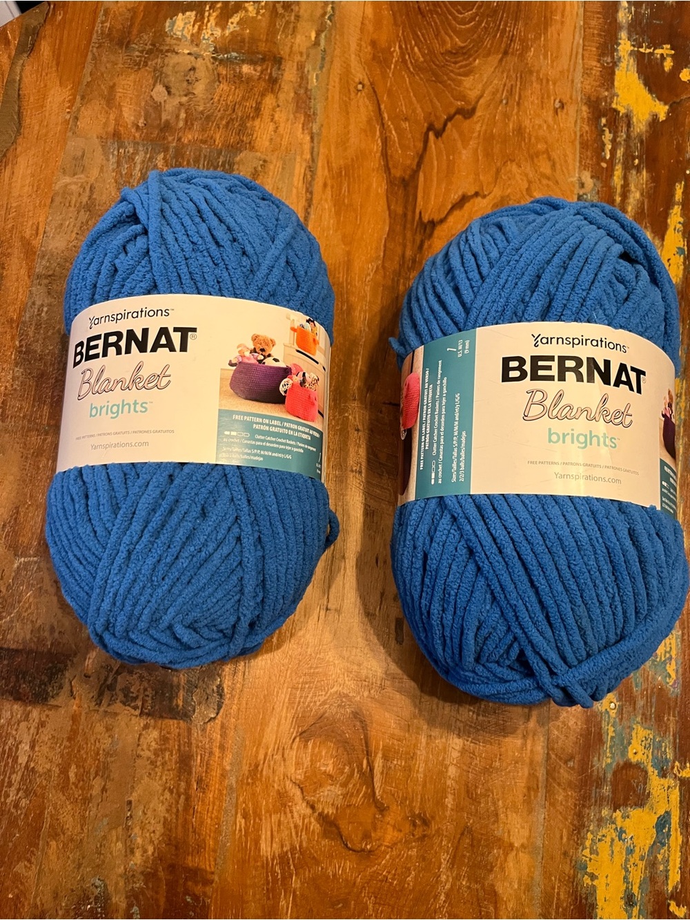 Bernat Blanket Yarn-Two Skeins